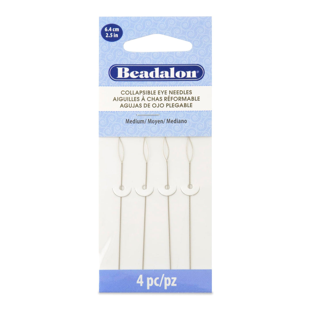 Beadalon Collapsible Eye Needles 2.5-Inch Medium