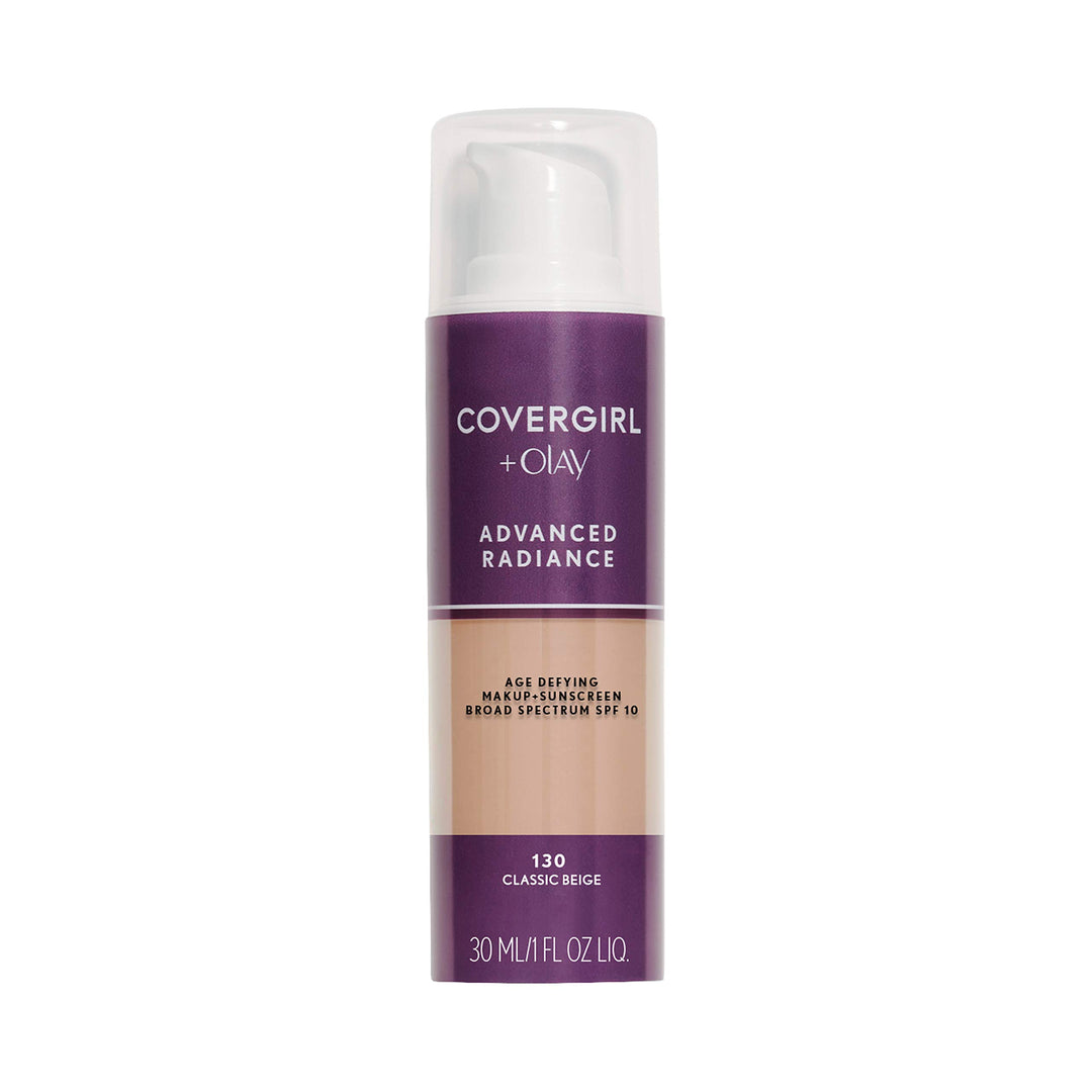 Advanced Radiance Age Defying Foundation Makeup, Creamy Natural 120, 1 Ounce (Packaging May Vary) Liquid Foundation Base