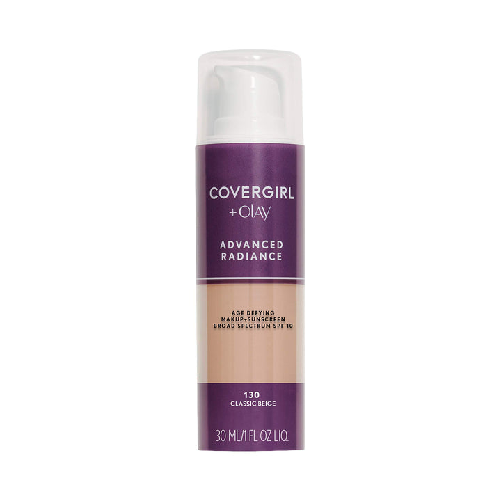 Advanced Radiance Age Defying Foundation Makeup, Creamy Natural 120, 1 Ounce (Packaging May Vary) Liquid Foundation Base