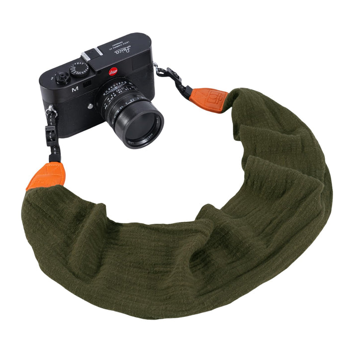 Scarf Camera Strap,DSLR Camera Strap Universal Neck Strap,Fabric of Bohemia Floral Scarf Camera Strap (Blue and White)