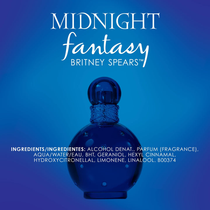Midnight Fantasy Eau De Parfum Spray for Women, 1.7 Ounce
