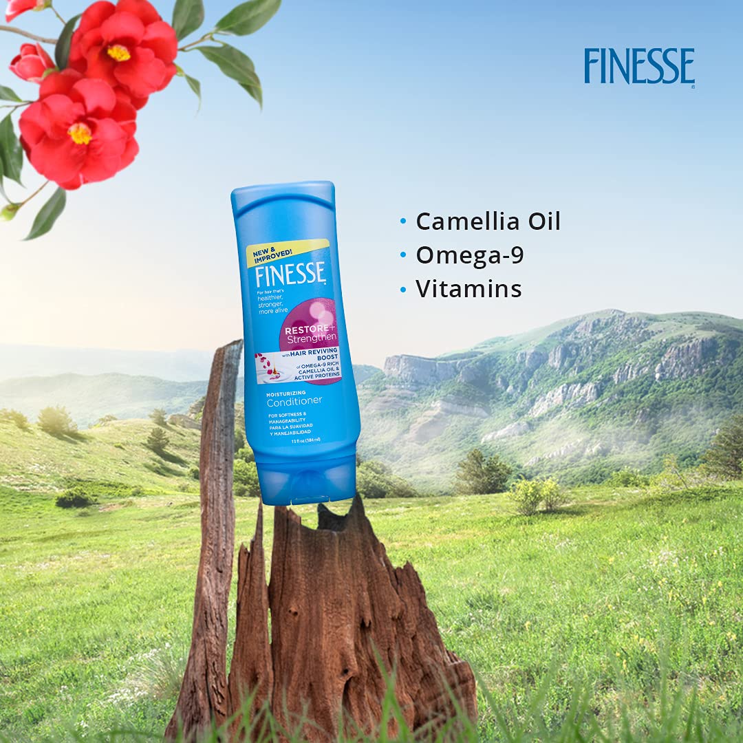 Moisturizing Conditioner For Healthier, Stronger & Alive Hair Restore & Strengthen With Hair Reviing Boost of Omega 9 Rich Camellia Oil , Active Protiens , 384ml