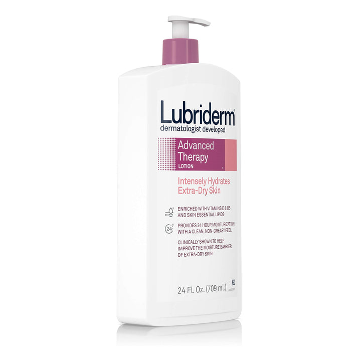 Advanced Therapy Moisturizing Lotion with Vitamins E and B5, Deep Hydration for Extra Dry Skin, Non-Greasy Formula, 24 fl. oz