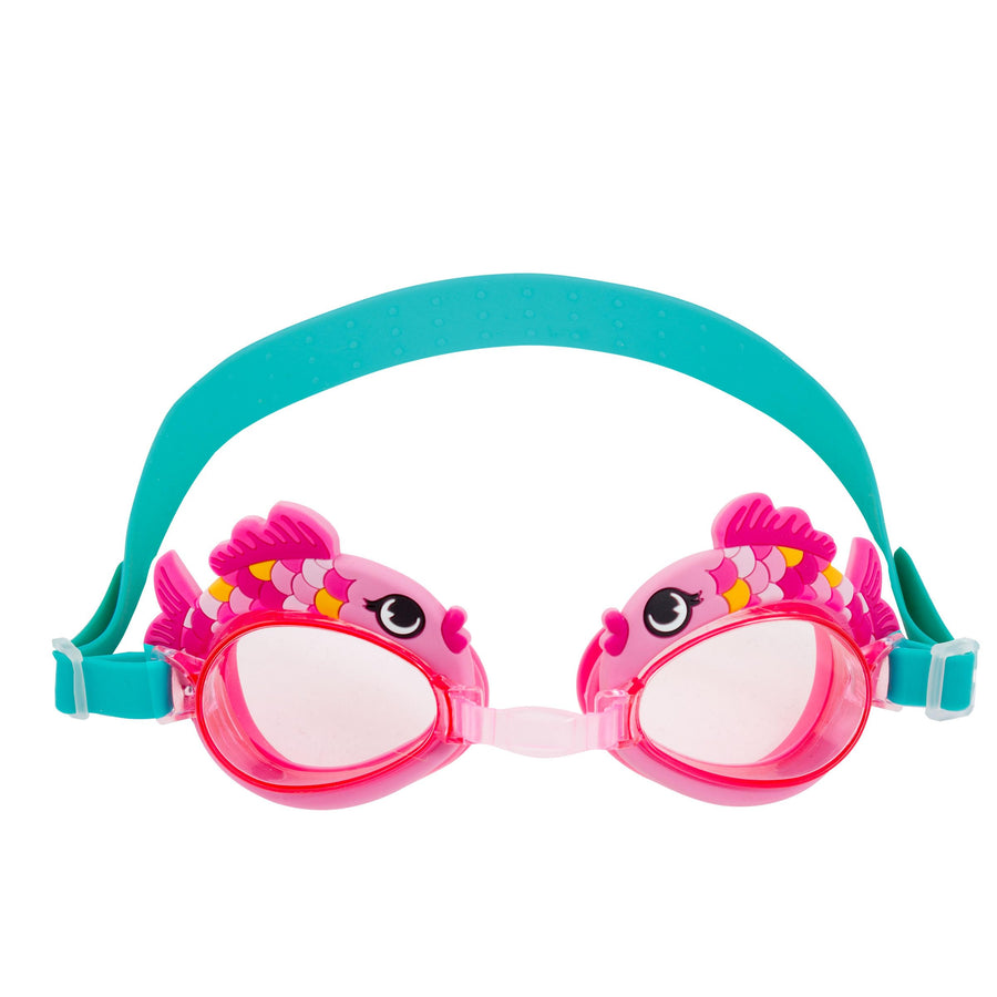 Swim Goggles, Pink Fish