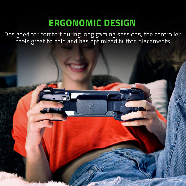 Kishi Mobile Game Controller / Gamepad for Xbox Android USB-C: Game Pass Ultimate, xCloud, Cloud Gaming - Passthrough Charging - Low Latency Phone Controller Grip - Samsung, Pixel, & more