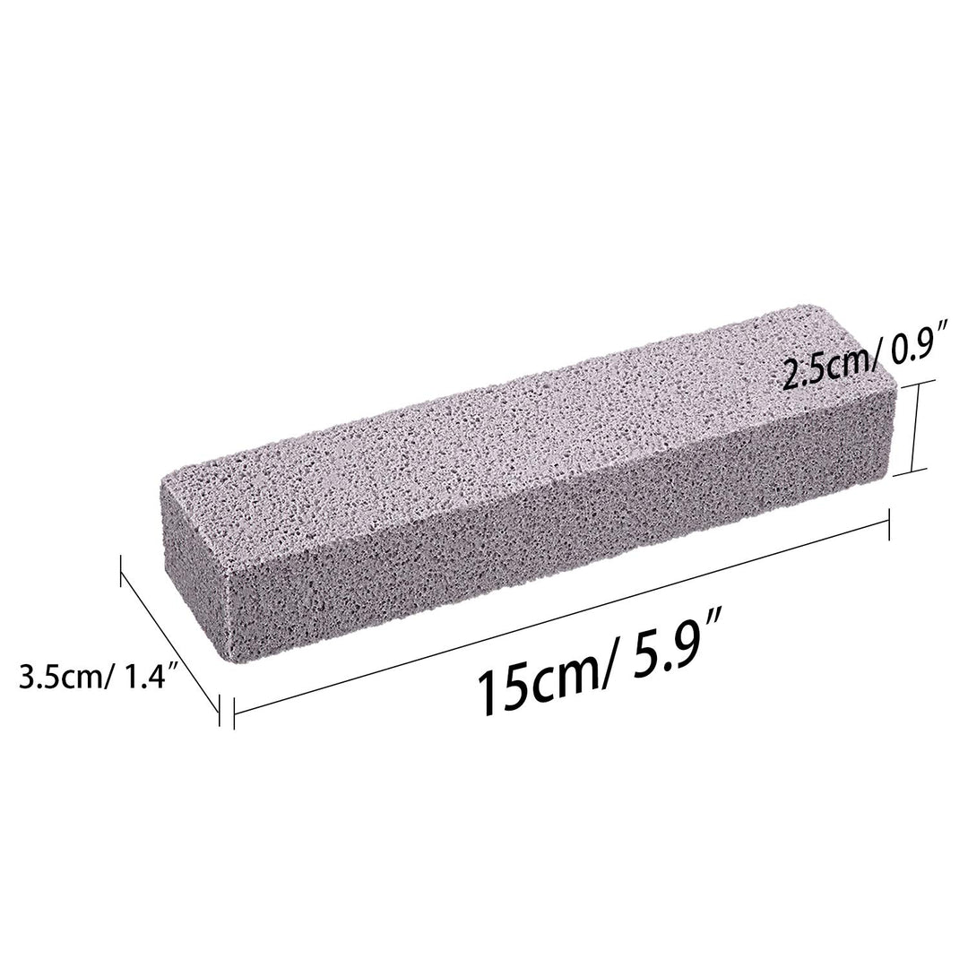 Pumice Sticks Pumice Scouring Pad for Cleaning, Grey Pumice Stick Cleaner for Removing Toilet Bowl Ring, Bath, Household, Kitchen, Spa, Pool, Household Cleaning, 5.9 x 1.4 x 0.9 Inch (2 Packs)