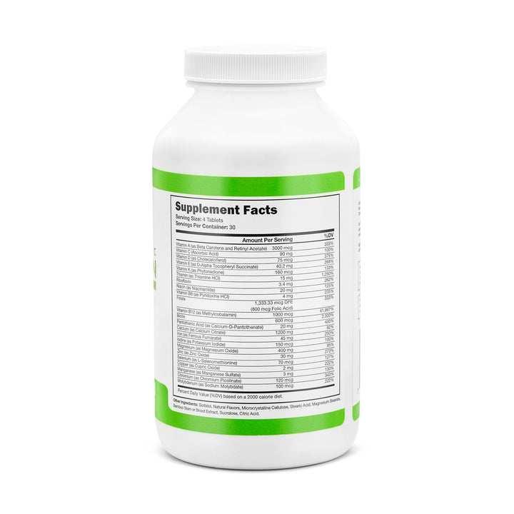 All-in-One Bariatric Chewable Multivitamin Tablets w/Calcium Citrate - Bariatric Vitamin for Post Bariatric Surgery Including Gastric Bypass & Gastric Sleeve | Mixed Berry (120 Count)