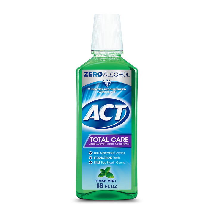 Act Anticavity Fluoride Mouth Rinse Alcohol Free, Fresh Mint 18 oz by Act