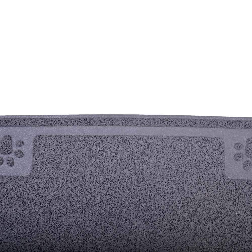Pet Feeding Mat Large for Dogs and Cats,24×16 Flexible and Easy to Clean Feeding Mat,Best for Non Slip Waterproof Feeding Mat. (Grey)