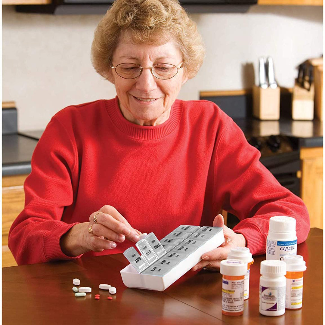 ECONOMY AM/PM WEEKLY PILL BOX BRAND NEW GREAT GIFT.
