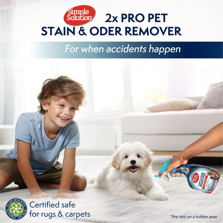 Stain & Odor Eliminator for Pets, Carpet Deodorizer, Enzyme Pet Odor Eliminator for Home, Stain Remover for Cat & Dog Pee, Urine Destroyer, Carpet Cleaner Spray, 32 oz