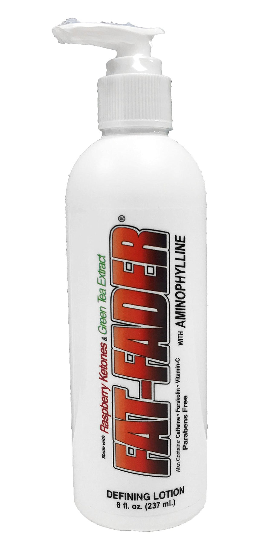 Fat-Fader Body Toning Lotion w 2.5% Aminophylline & Raspberry Ketones 8 fl oz