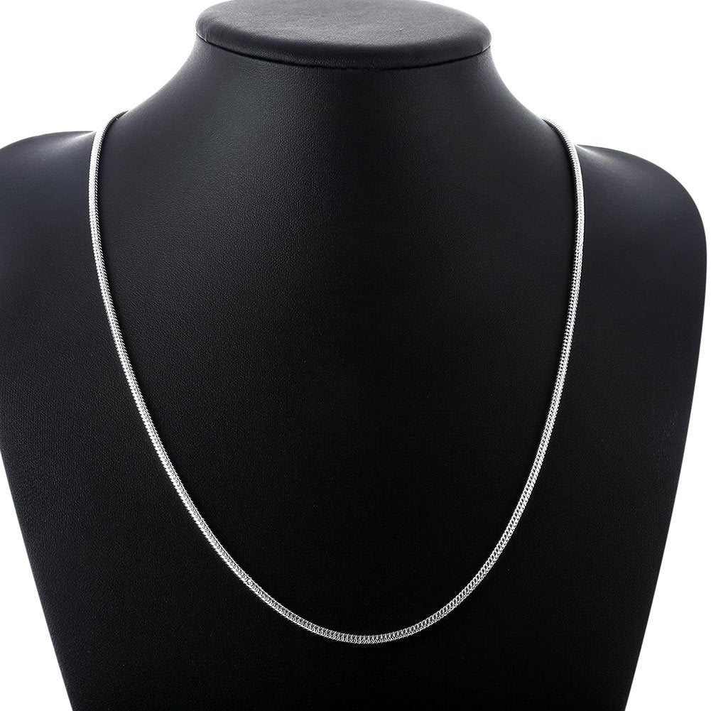 Sterling Silver Snake Chain Necklace, 24Inches, 3MM, Unisex