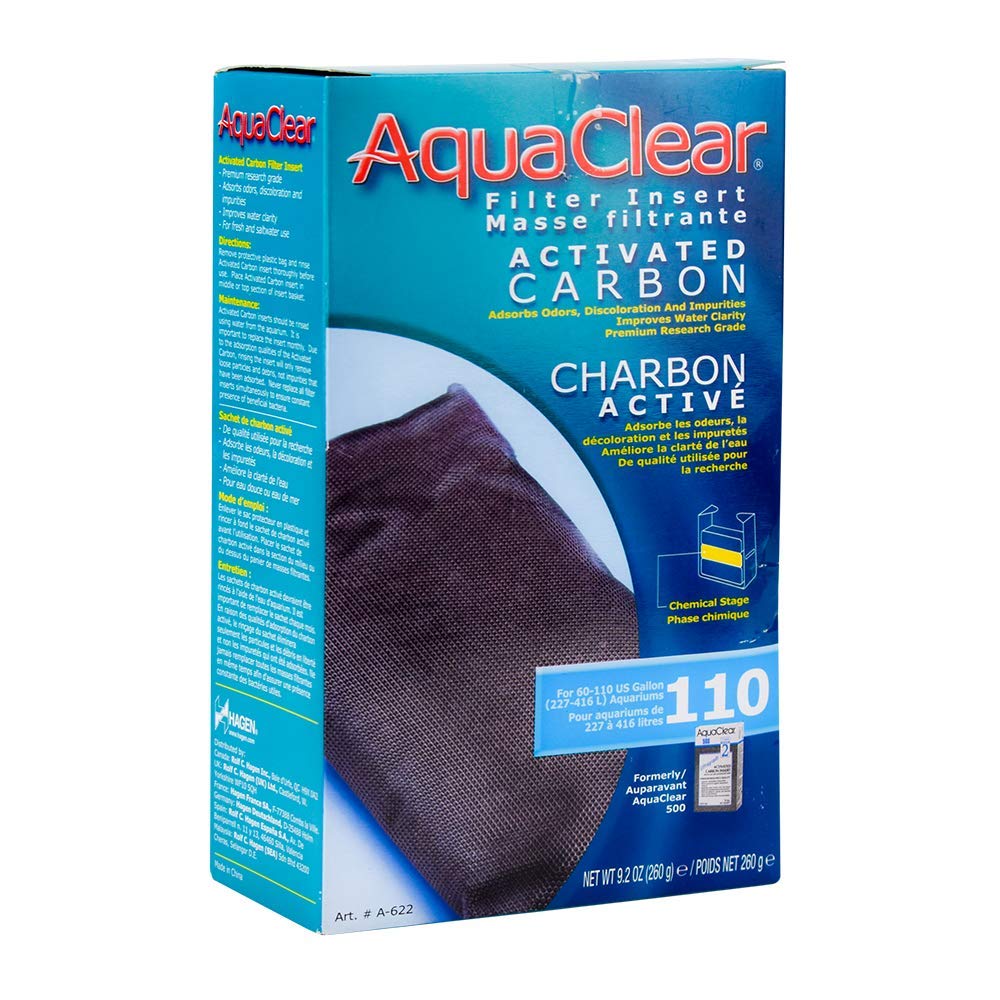 Aqua Clear Activated Carbon Filter Inserts – Replacement Chemical Filter Media for 110 Gallon Tank
