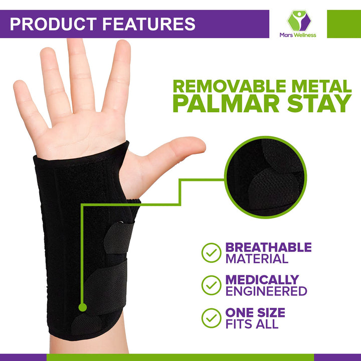 Toddler Universal Quick Lace Wrist Splint/Support Brace - Universal Size - Right