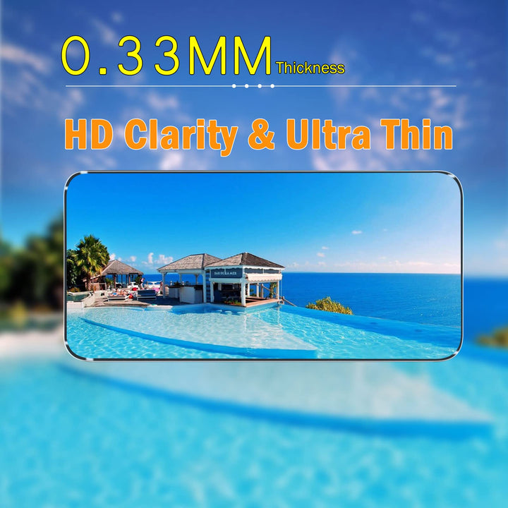 3 Pack Screen Protector Compatible for Samsung Galaxy A53 5G with 3 Pack Camera Lens Protector, Ultra HD Tempered Glass, 9H Hardness, Anti-Scratch, Easy Installation - Case Friendly