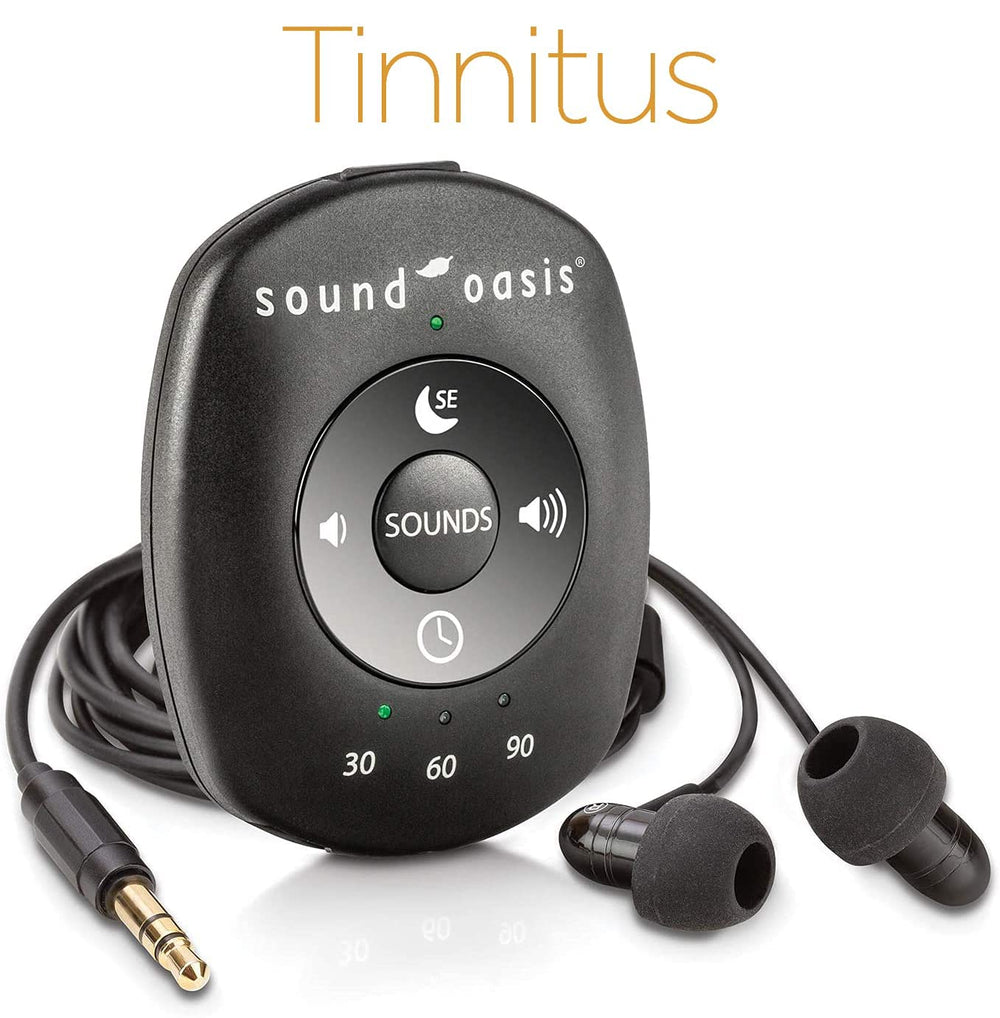 World’s Smallest Tinnitus Sound Machine, Portable, Helps Relax, Sleep, Mask Tinnitus, Block Noise, and Focus. 24 Dr. Developed Tinnitus and Nature Sounds, Pink, White, Grey Noise.
