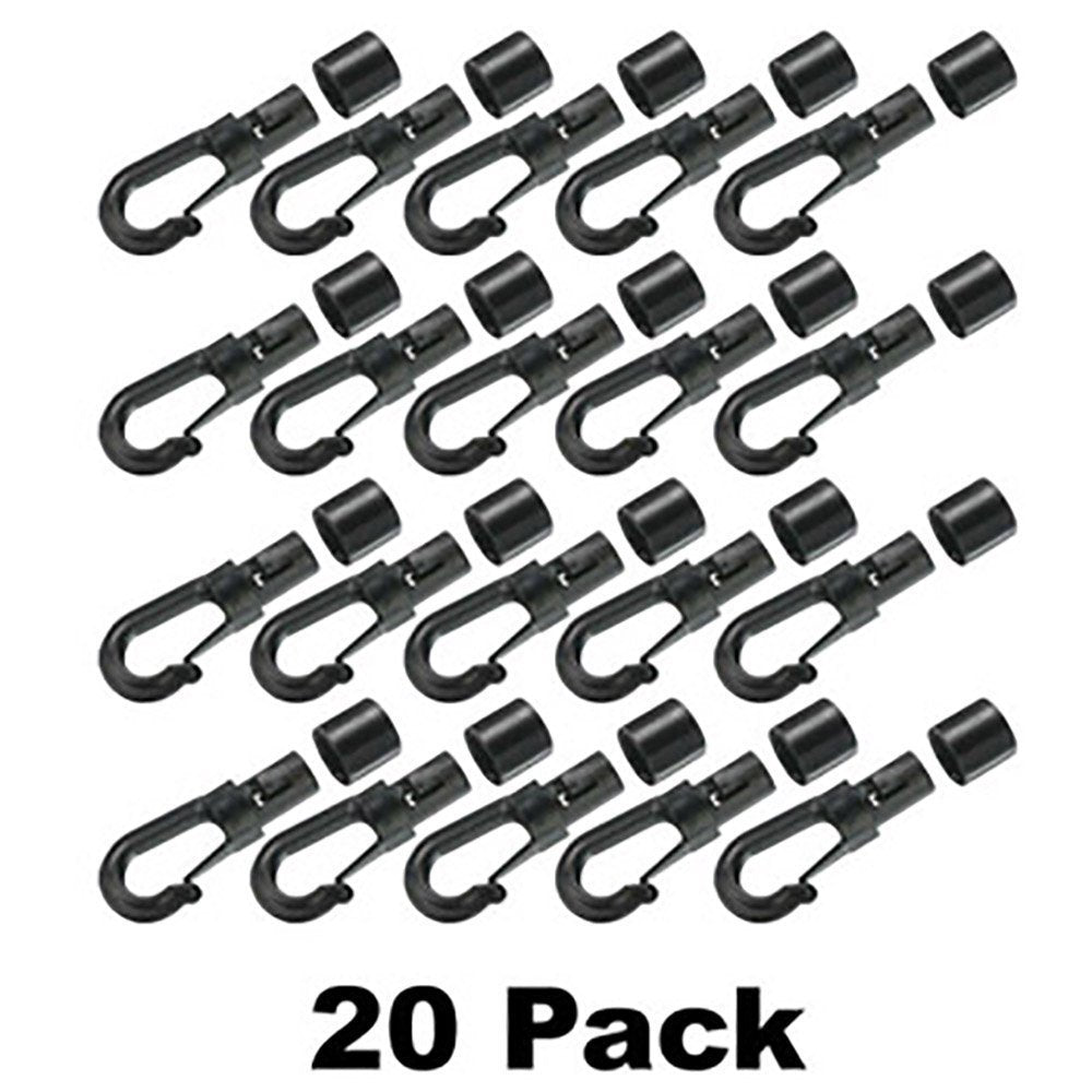 Small Shock/Bungee Cord Hook Closed (20 Pack)