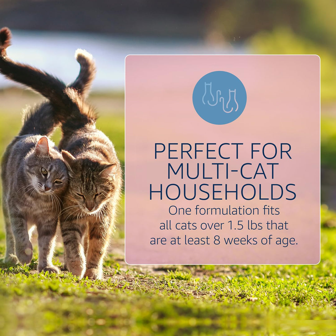 for Cats Flea and Tick Treatment & Prevention (Over 1.5 lbs) 6-Month Supply