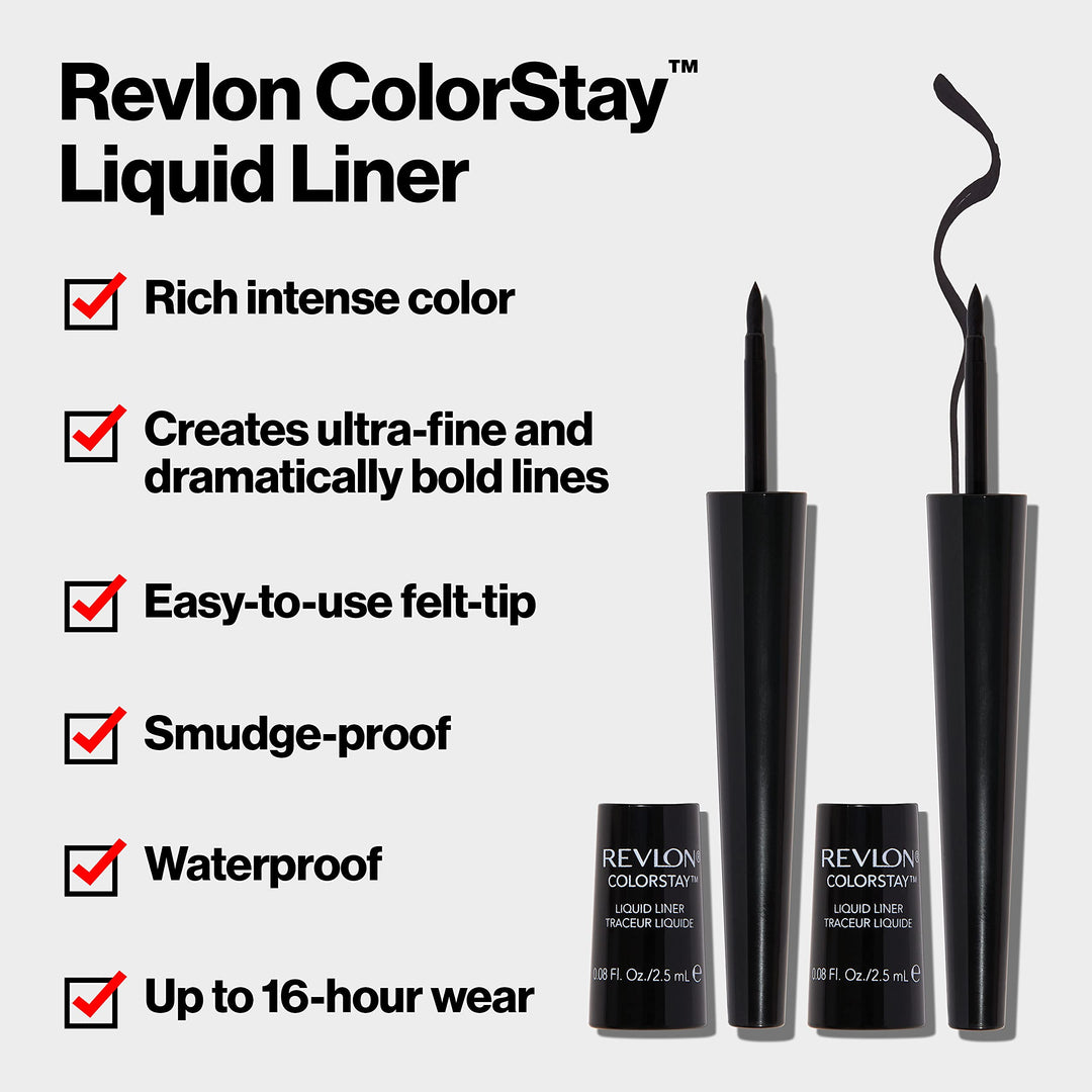 Revlon ColorStay Liquid Eyeliner, Black Brown