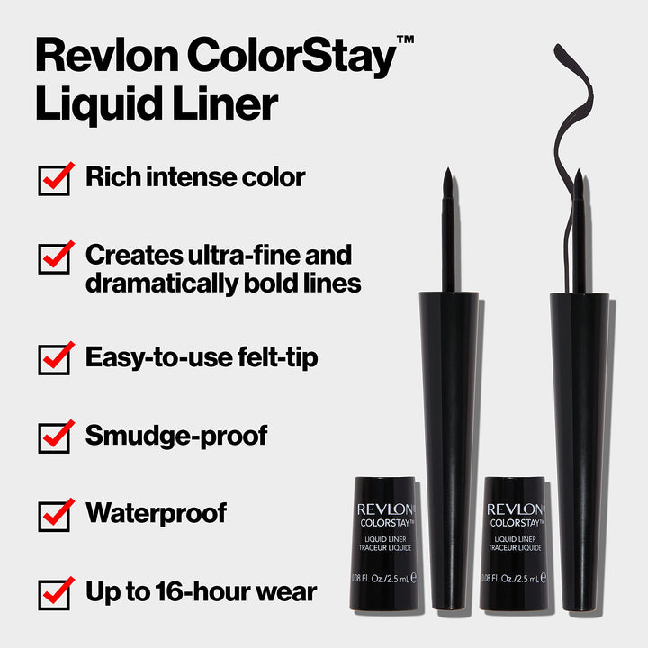 Revlon ColorStay Liquid Eyeliner, Black Brown