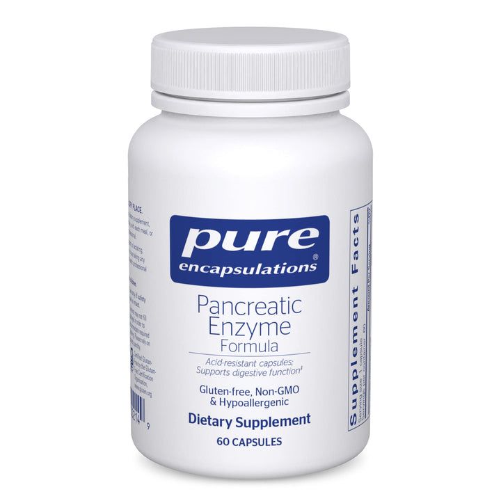 Pancreatic Enzyme Formula - Digestive Enzymes for Digestion - Strengthens Gut Health* - Targeted Delivery Capsules - Gluten Free & Non-GMO - 60 Capsules