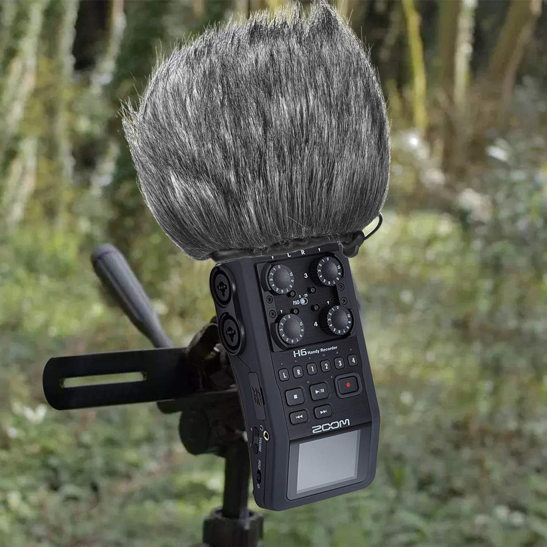 H6 Windscreen Muff and Foam for Zoom H6 Portable Handy Recorder Indoor Outdoor Microphone Windscreen (2 Pack)