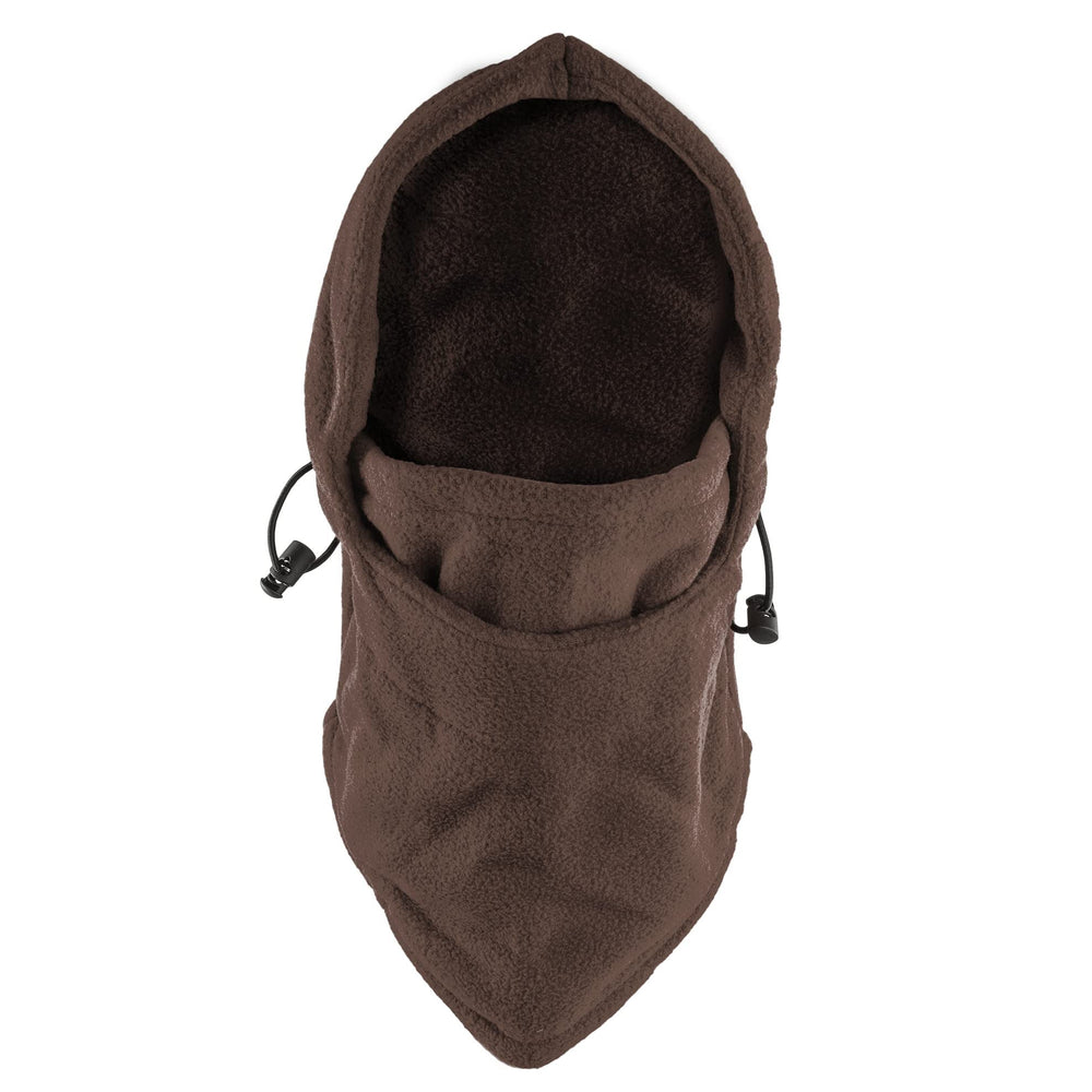 Fleece Windproof Ski Face Mask Balaclavas Hood (Brown),One Size