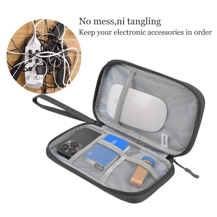 Electronic Accessories Bag, Universal Cable Cord Holder Organizer / Electronic Case, Waterproof Portable Cable Organizer Bag, USB Flash Drives Bag, Cable case Bag, USB Case Organizer, USB Charger Bag