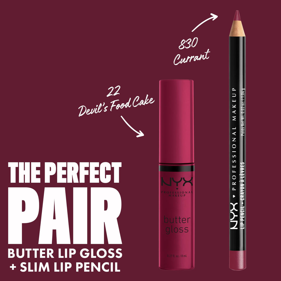 Butter Gloss, Non-Sticky Lip Gloss - Devil's Food Cake (Deep Plum)