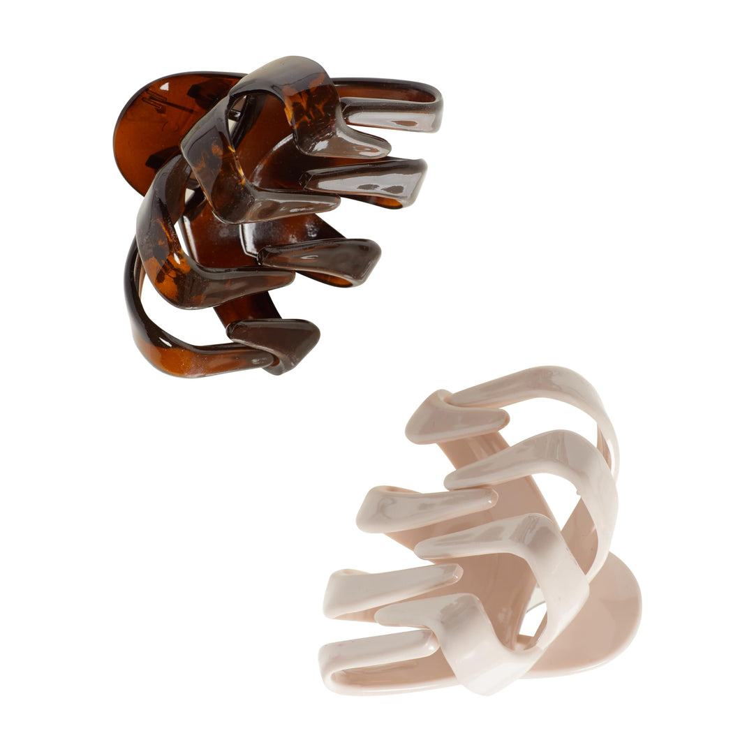 Goody Classics Claw Clip,large Crown with Flower, 2 Count by Goody