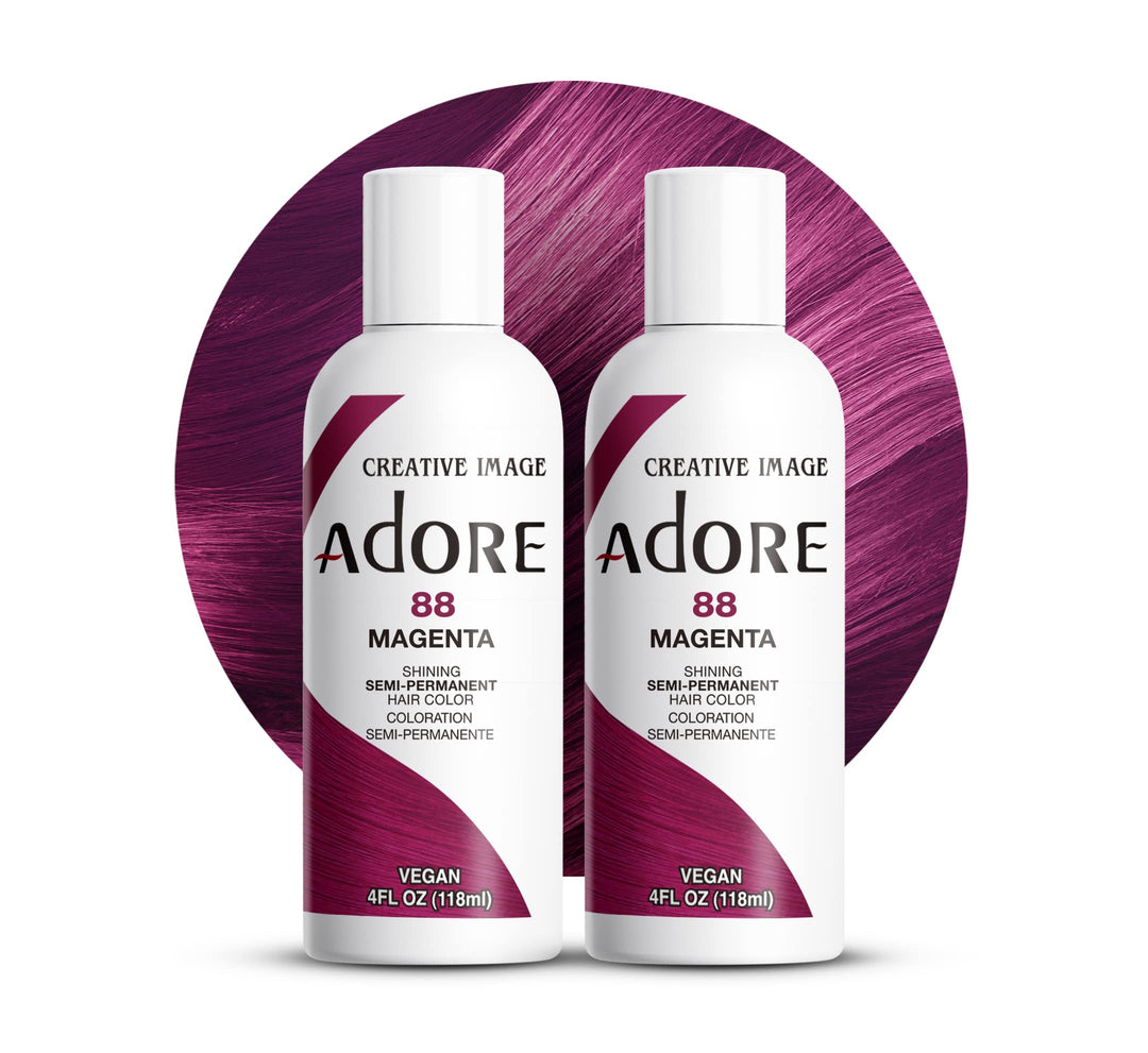 Semi-Permanent Haircolor #088 Magenta 4 Ounce (118ml) (2 Pack)