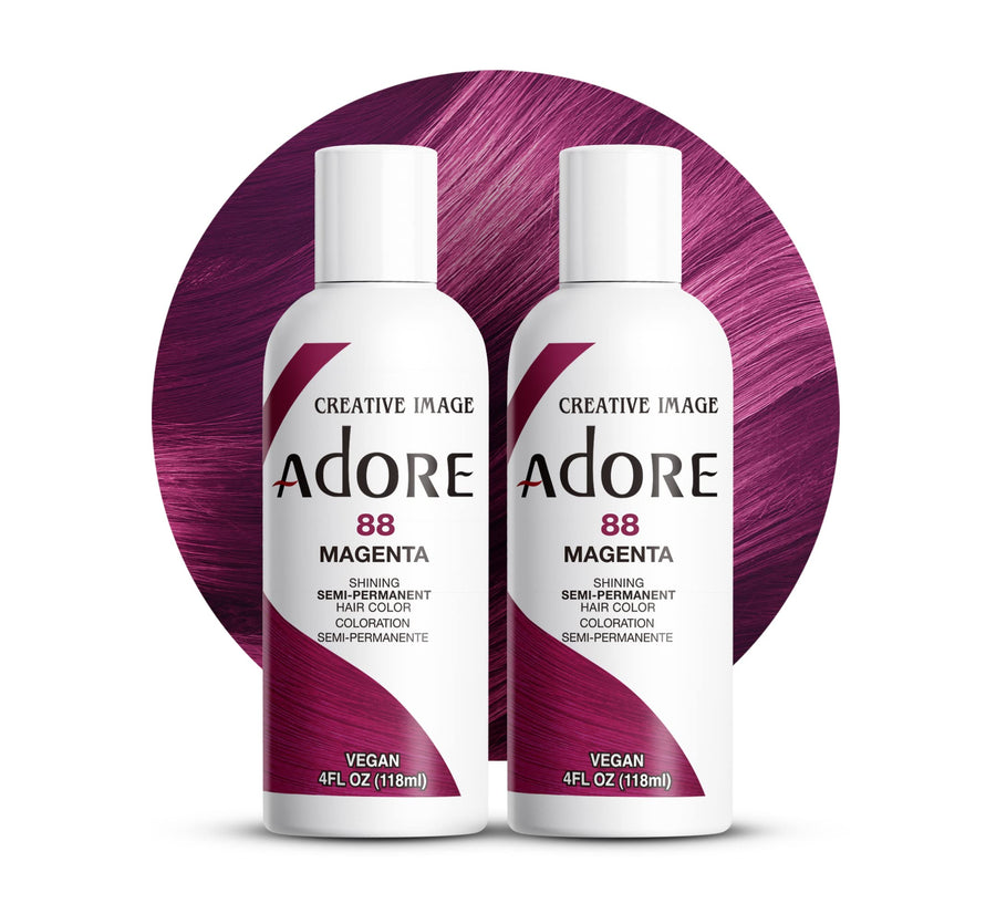 Semi-Permanent Haircolor #088 Magenta 4 Ounce (118ml) (2 Pack)