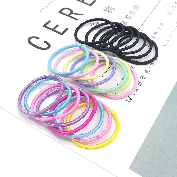 KK BETO 300 Pcs Elastic Hair Ties - Small Size Multicolor Ponytail Holders for Baby Girls, Infants and Toddlers