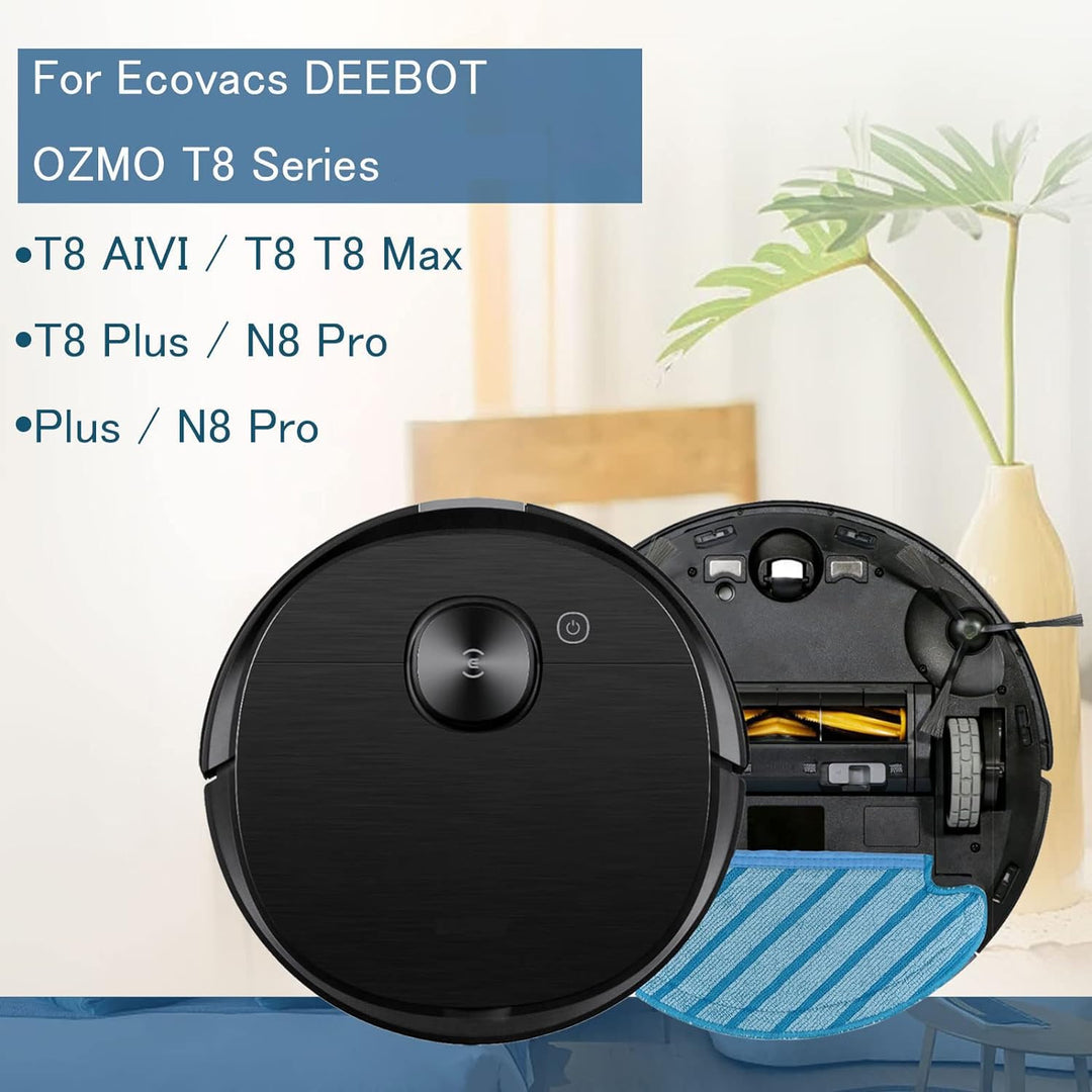 Ecovacs Deebot Washable Cloth Mop Pads for Ozmo T8 Series, T9, N8 Pro Plus, Yeedi Vac Max Replacement Parts