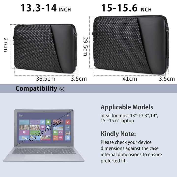 Laptop Sleeve 14 Inch Laptop Case Waterproof Handle Business Laptop Bag Compatible with MacBook Pro 15 2016-2019,13.3-14 inch HP/Asus Notebook,Gifts for Men Women