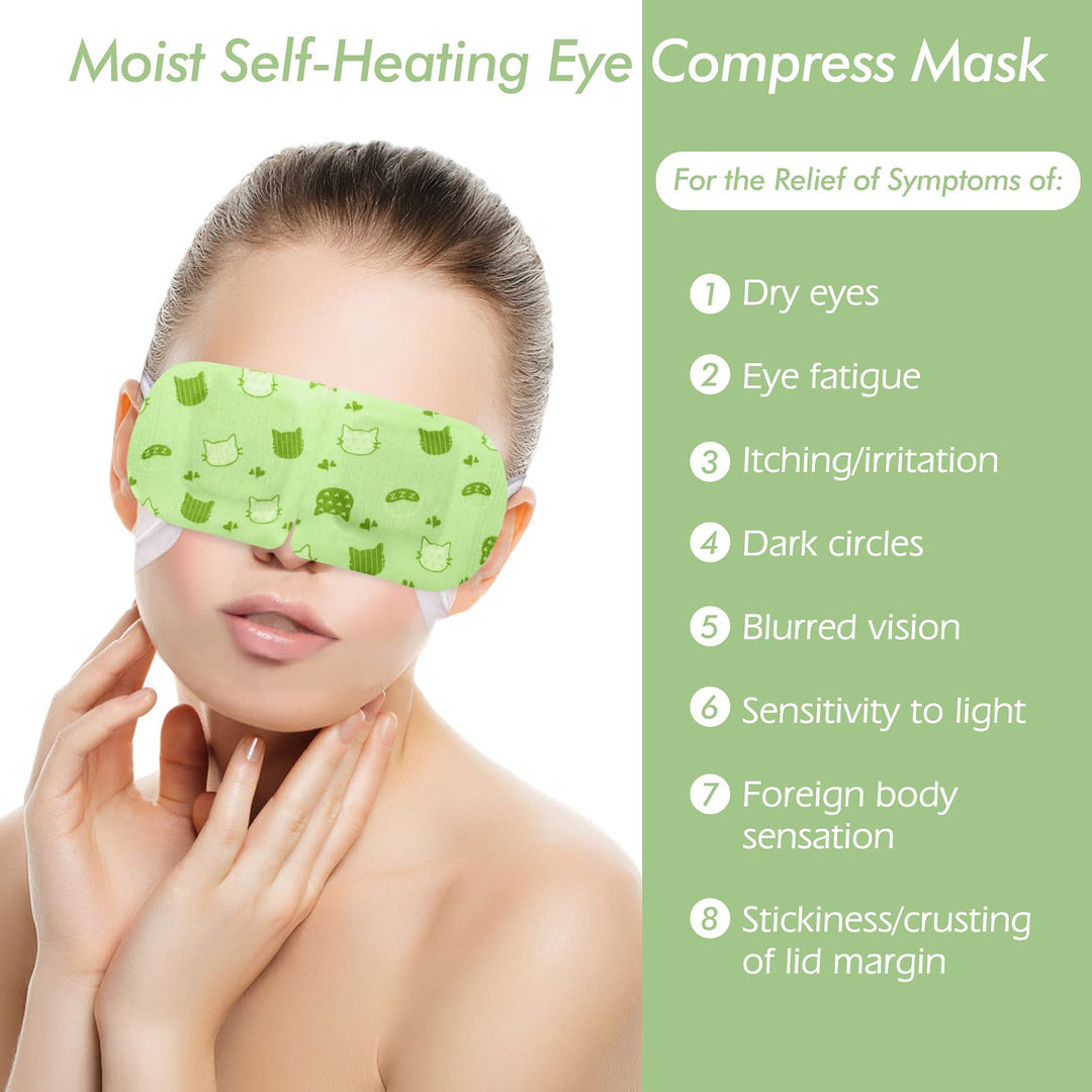 Steam Eye Mask, 16 Packs Eye Masks for Dry Eyes, 40-60 Minutes Self Moist Heated Warm Compress Eye Mask Disposable for Sleep, Spa Relaxing Trip Gifts, Travel Essentials for Women Men