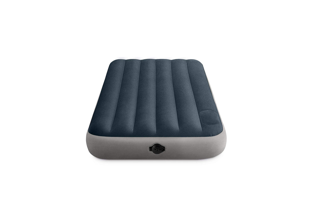 64781E Dura-Beam Standard Single-High Air Mattress: Fiber-Tech – Twin Size – 2-Step Pump – 10in Bed Height – 300lb Weight Capacity