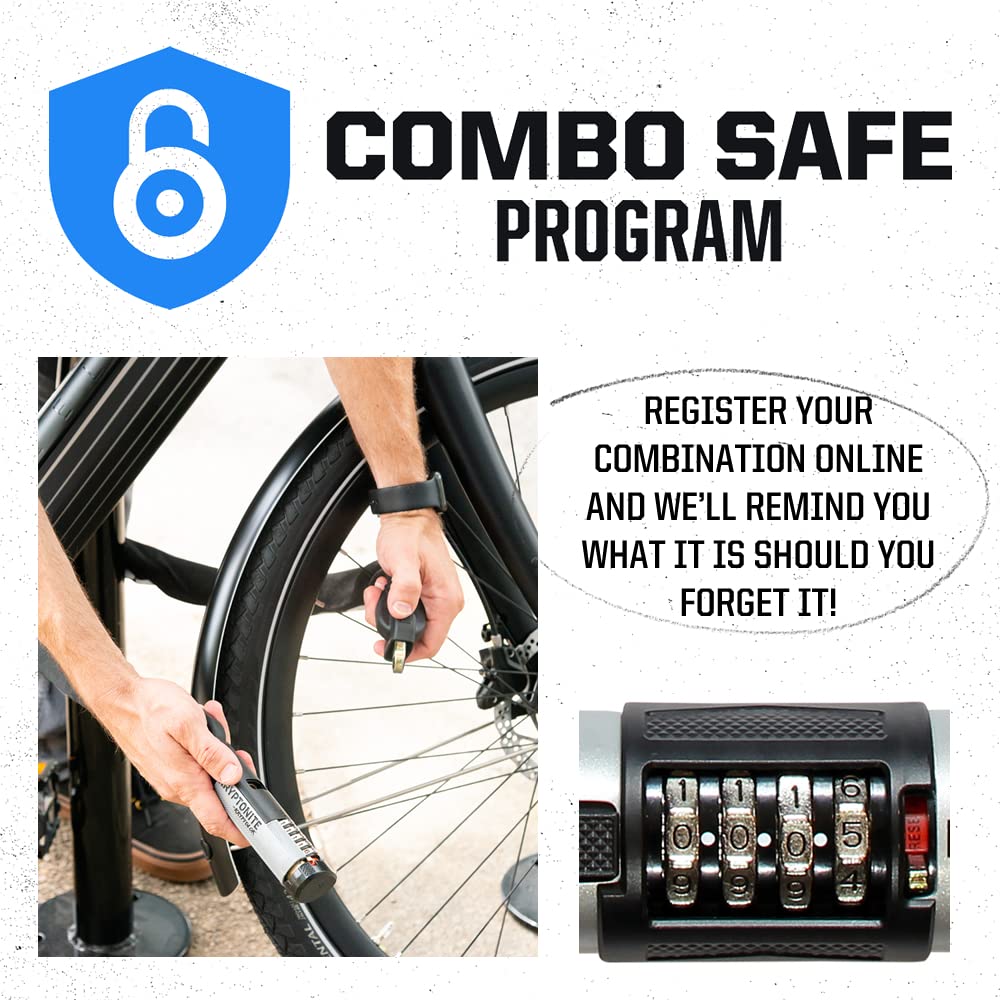 KryptoFlex Bike Lock Cable, 2FT/6FT/10FT Long 12mm Thick Heavy Duty Braided Steel Cable Anti-Theft Security Lock for Outdoor Equipment, Combination/Key Bike Lock