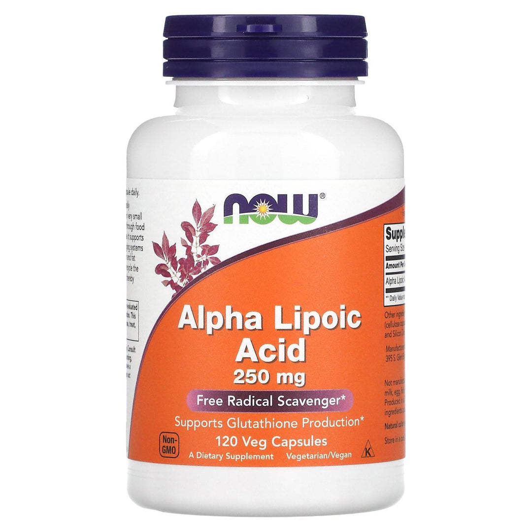 Supplements, Alpha Lipoic Acid 250 mg, Supports Glutathione Production*, Free Radical Scavenger*, 120 Veg Capsules