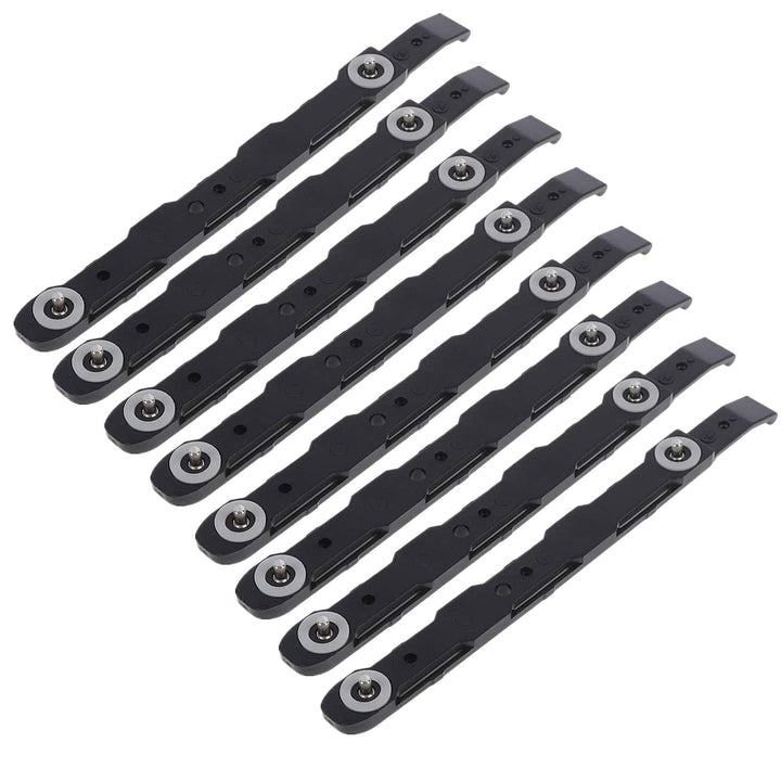 8 Pack Chassis Hard Drive Mounting Plastic Rails,Black