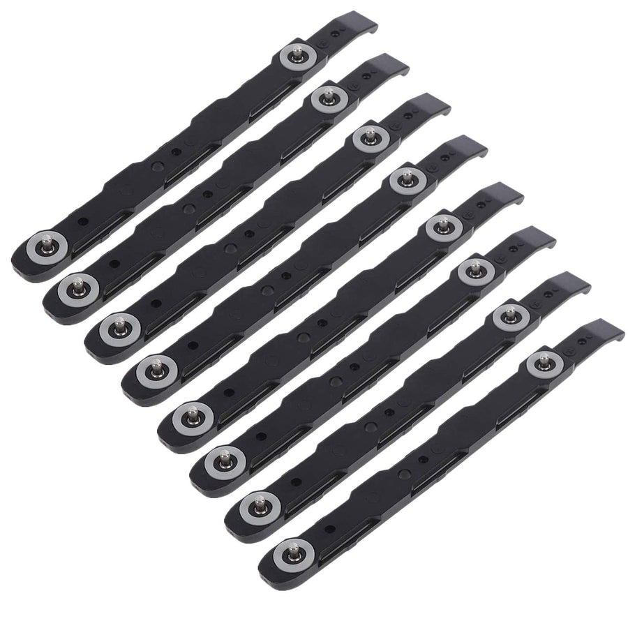 8 Pack Chassis Hard Drive Mounting Plastic Rails,Black