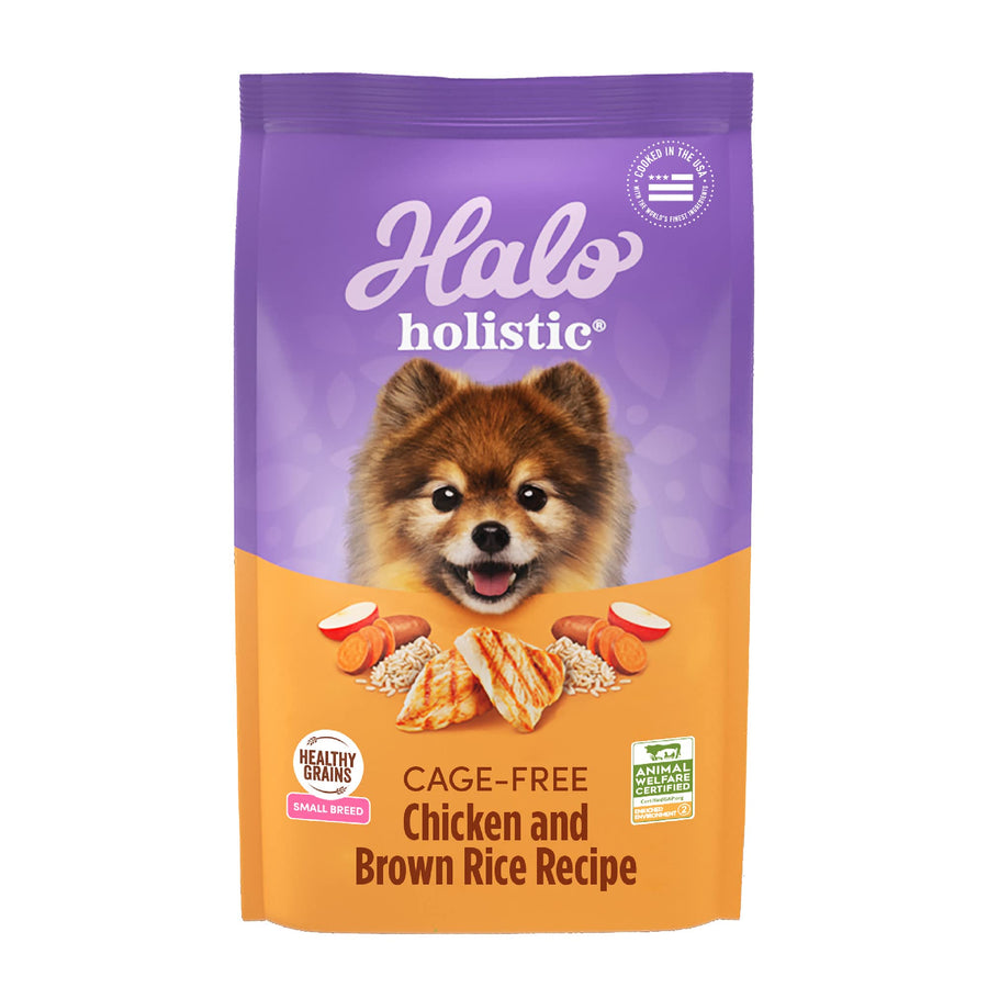 Holistic Small Breed Dog Food, Cage Free Chicken & Brown Rice Recipe, Healthy Grains Dry Dog Food, Complete Digestive Health, 10 lb Bag