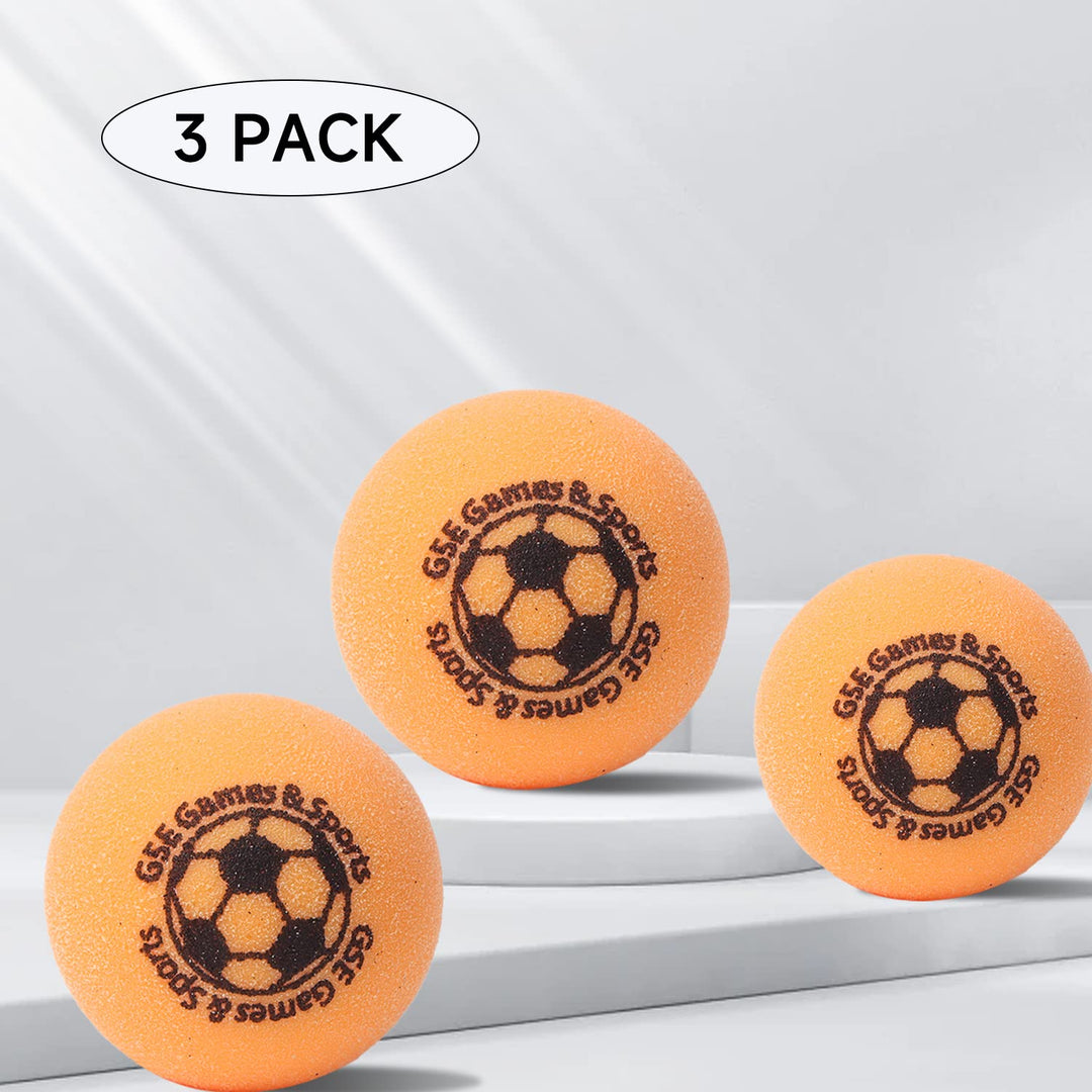 GSE Games & Sports Expert Regulation Size 1.365 Table Soccer Foosball Table Replacement Balls, Official Tournament Table Soccer Balls, Foosball Table Accessories (Orange - 3 Pack)