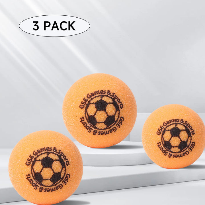 GSE Games & Sports Expert Regulation Size 1.365 Table Soccer Foosball Table Replacement Balls, Official Tournament Table Soccer Balls, Foosball Table Accessories (Orange - 3 Pack)