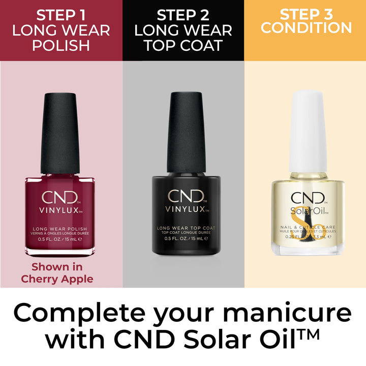 122 CND - VINYLUX LOBSTER ROLL Weekly Polish Nail Hot Red Pink Color Coat 0.5oz