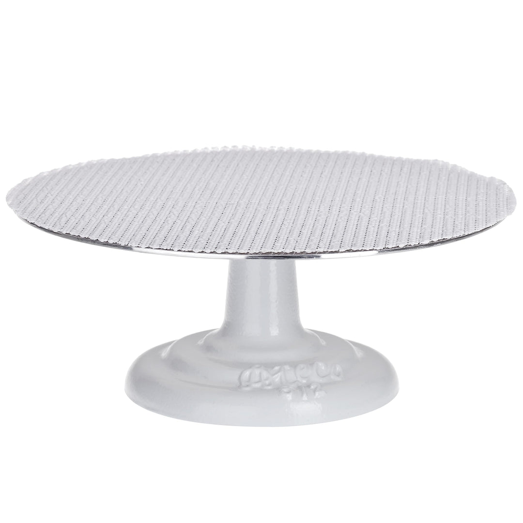 612 Revolving Cake Decorating Stand, 12 Round, Cast Iron Base with 1/8 Aluminum Top