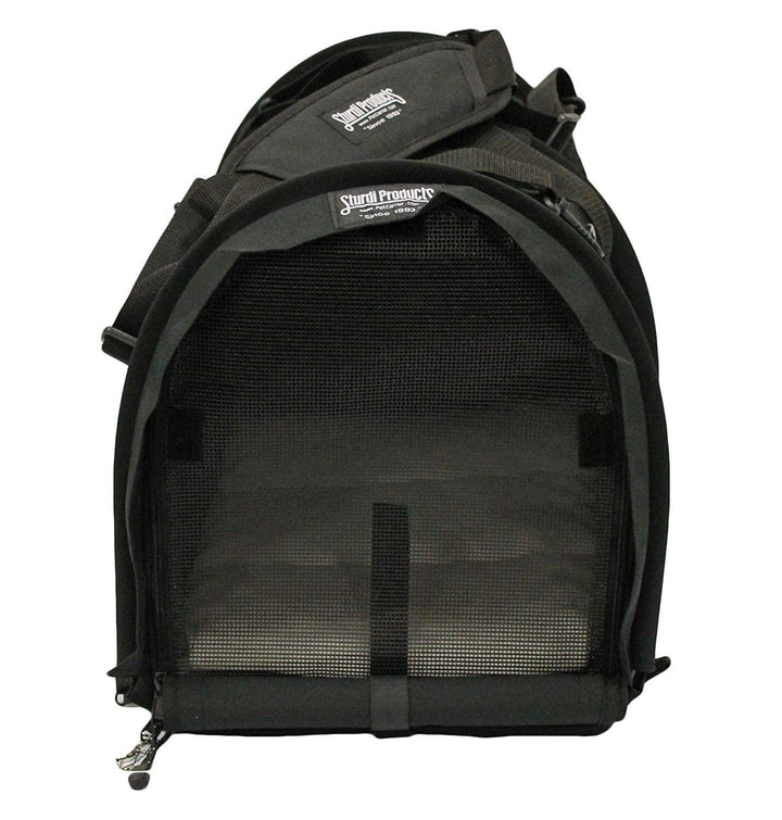 Sturdibag Extra Large Pet Carrier Flexible Height Pet Tote, Black,Size XL { 20L x 16H x 12W}
