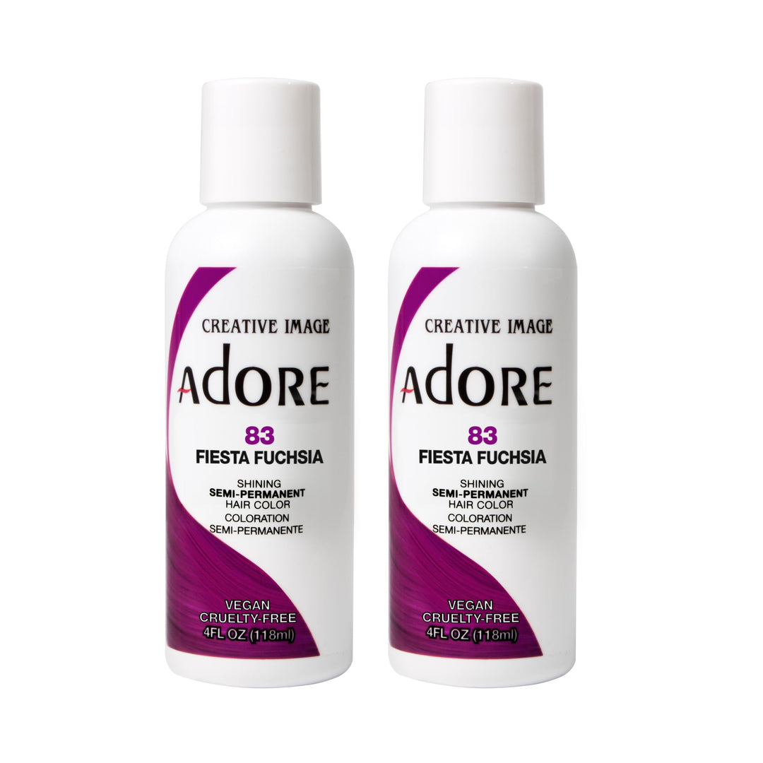 Semi-Permanent Haircolor #083 Fiesta Fuchsia 4 Ounce (118ml) (2 Pack)