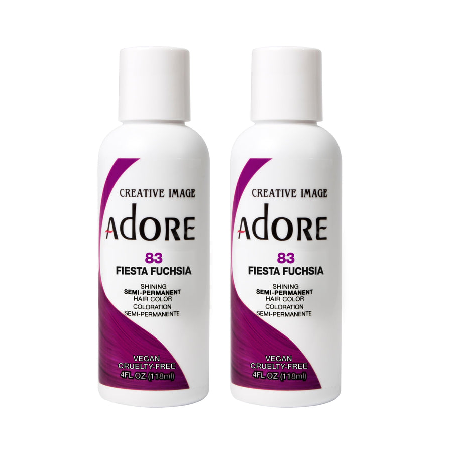 Semi-Permanent Haircolor #083 Fiesta Fuchsia 4 Ounce (118ml) (2 Pack)